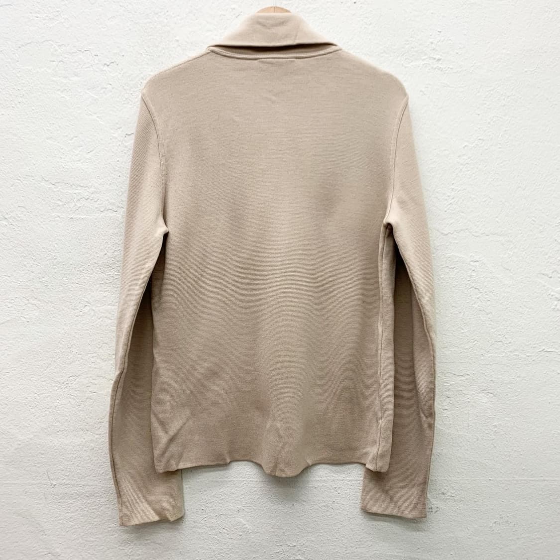 프라다 베이지 나일론 패치 디테일 하프집업 니트  상품이미지4