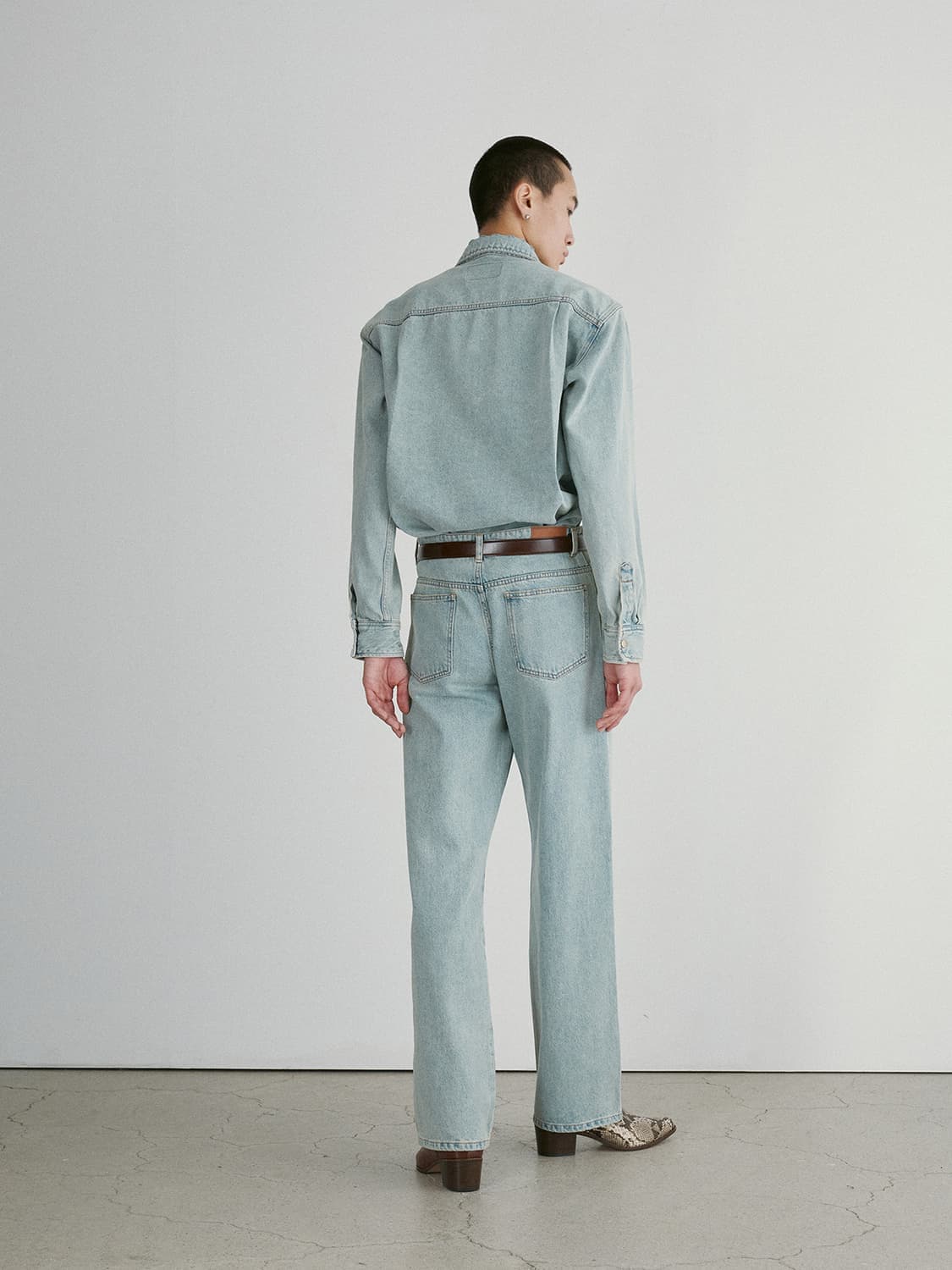 [M] 렉토 recto 24fw 잭 빈티지 데님 셔츠 상품이미지4