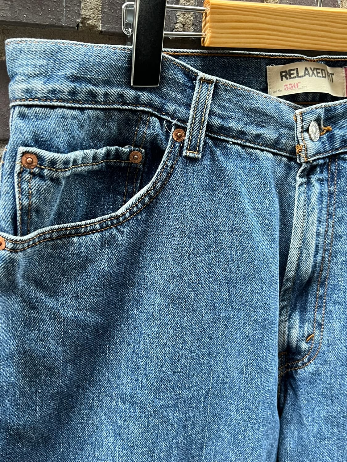 [36x30] 리바이스 550 릴렉스드핏 중청 데님 팬츠 루즈 테이퍼드 상품이미지6