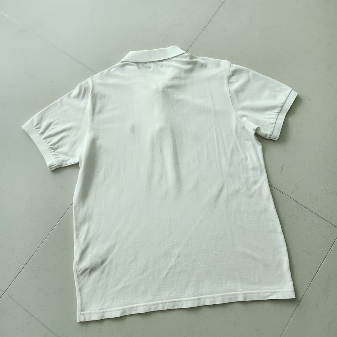 폴로 랄프로렌 커스텀 슬림 핏 화이트 반팔 폴로티  상품이미지2