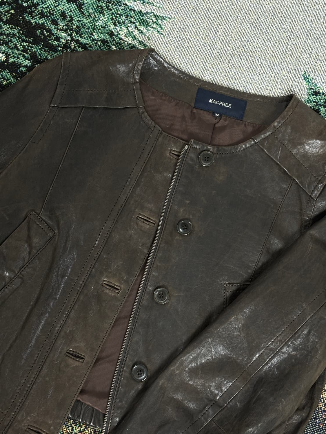 일본 빈티지 투모로우랜드 양가죽 자켓 상품이미지5