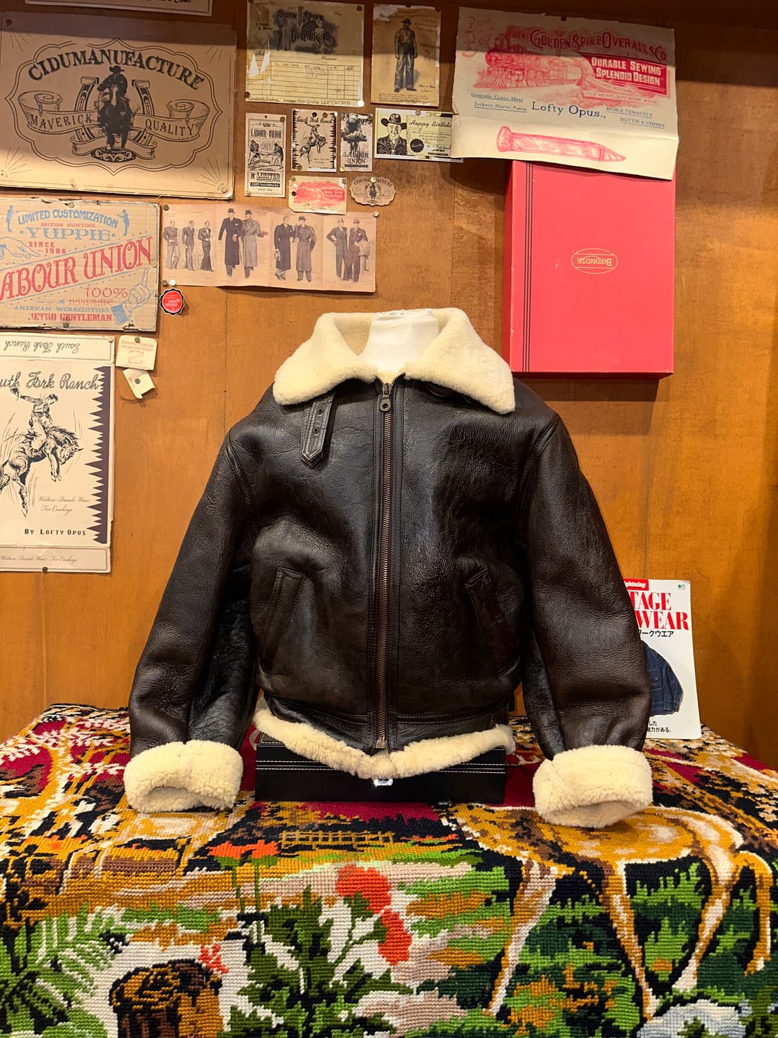 ( L-XL ) B3무스탕 이테리무스탕 양가죽무스탕 워크웨어 아메카지 상품이미지3