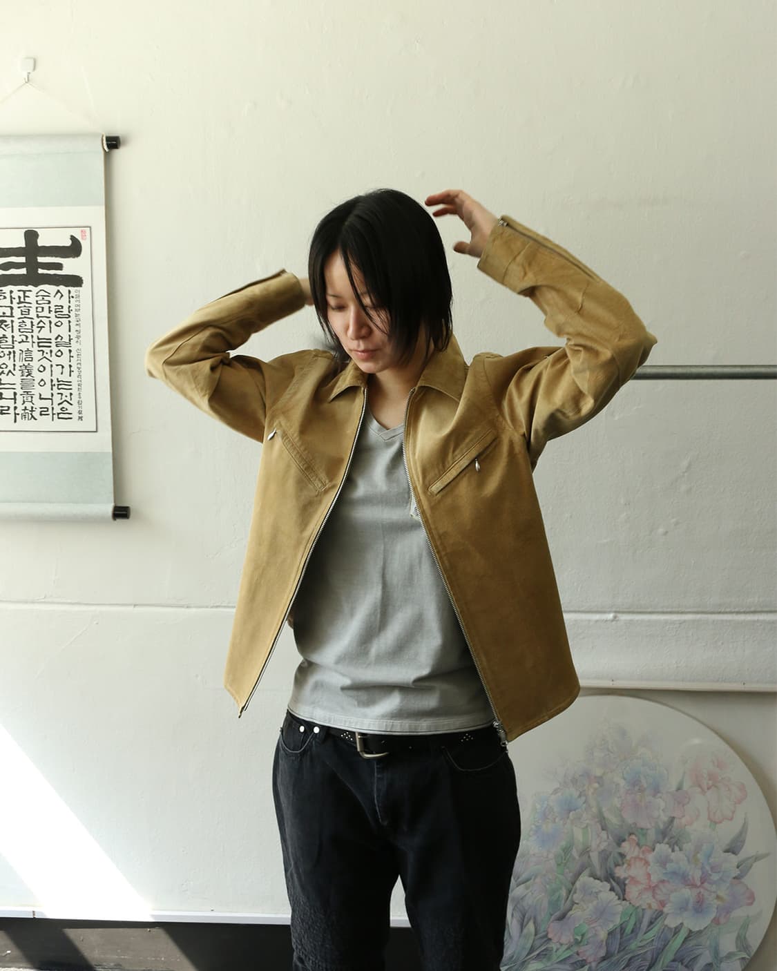 캐서린 햄넷 런던 스웨이드 웨스턴 자켓 상품이미지1