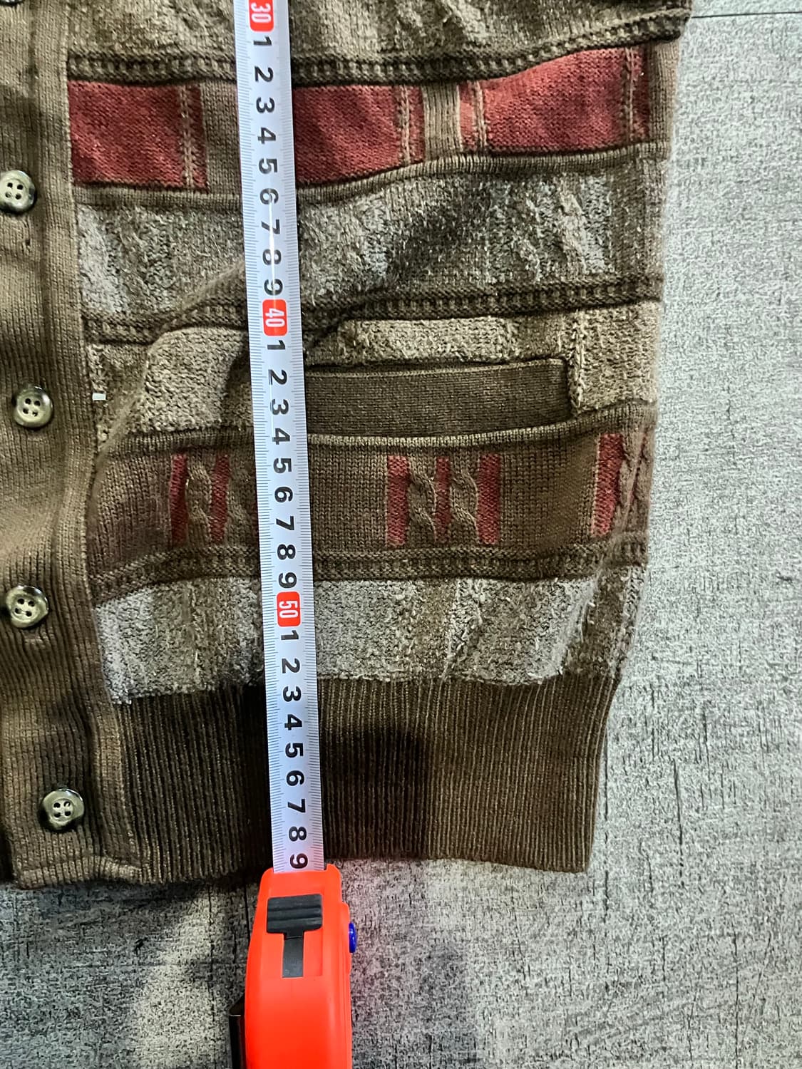 일본빈티지 Aderos 올드스쿨아메카지 혁오풍 니트베스트 상품이미지3