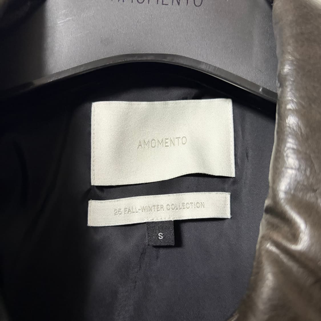 아모멘토 비건 레더 블루종 상품이미지2