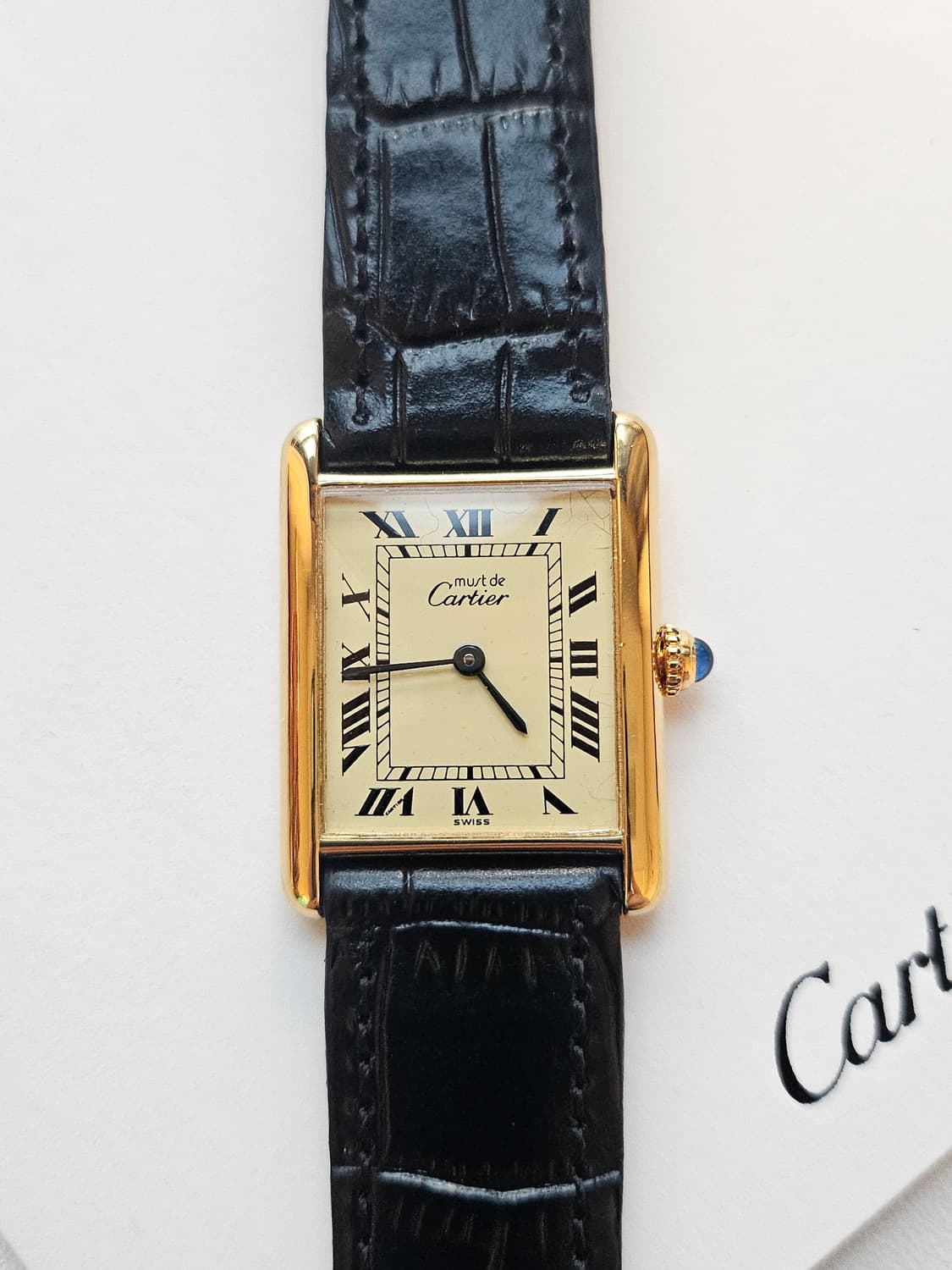 까르띠에 탱크머스트 빈티지 라지 쿼츠 상품이미지1