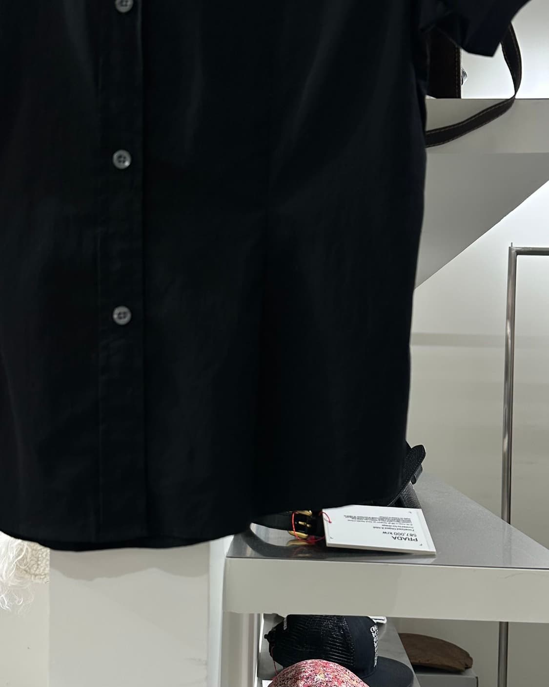 버버리 블랙 카라 반팔 셔츠 상품이미지5