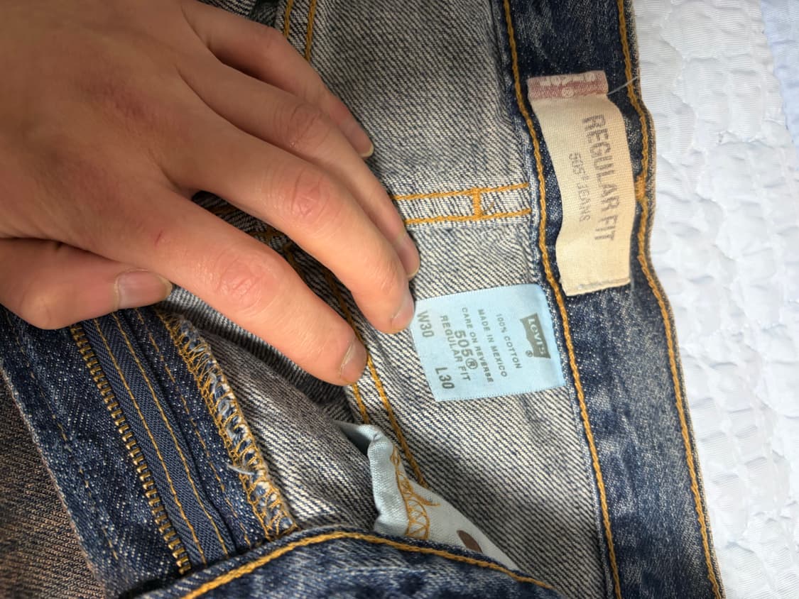 리바이스 505 샌드워싱 데님팬츠 상품이미지3