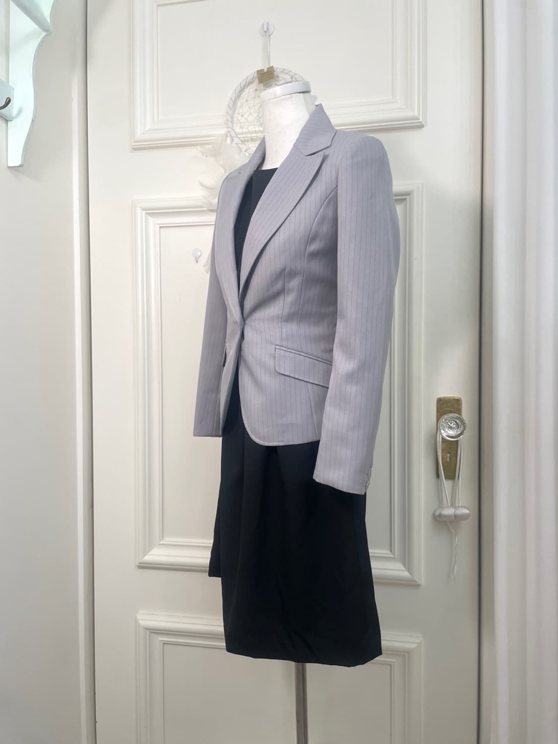 bluegray stripe basic line jacket 상품이미지3