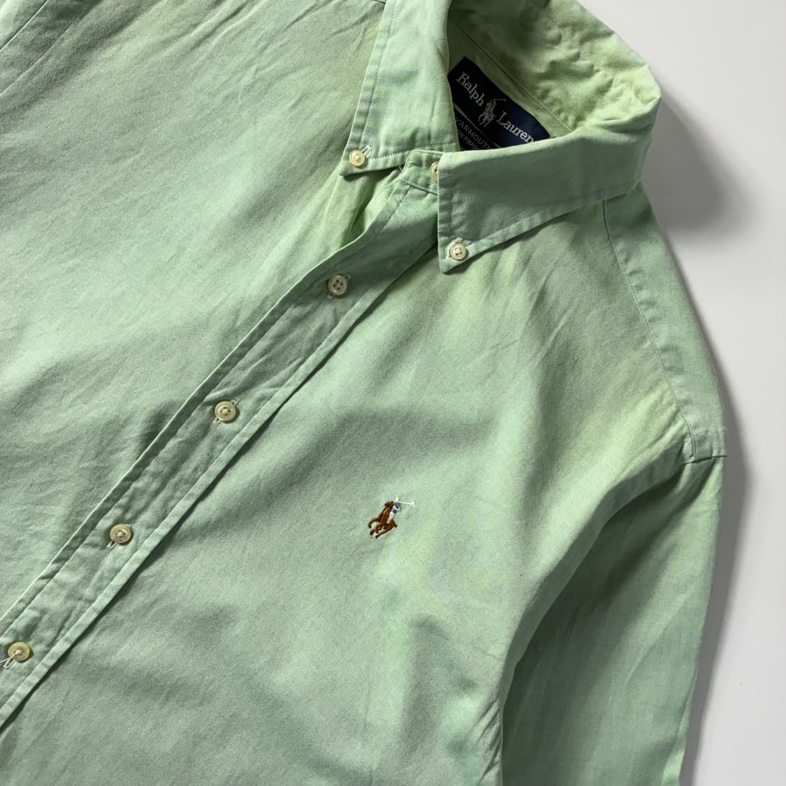 Polo  폴로 랄프로렌 자수 코튼 라이트그린 옥스퍼드 셔츠  상품이미지3