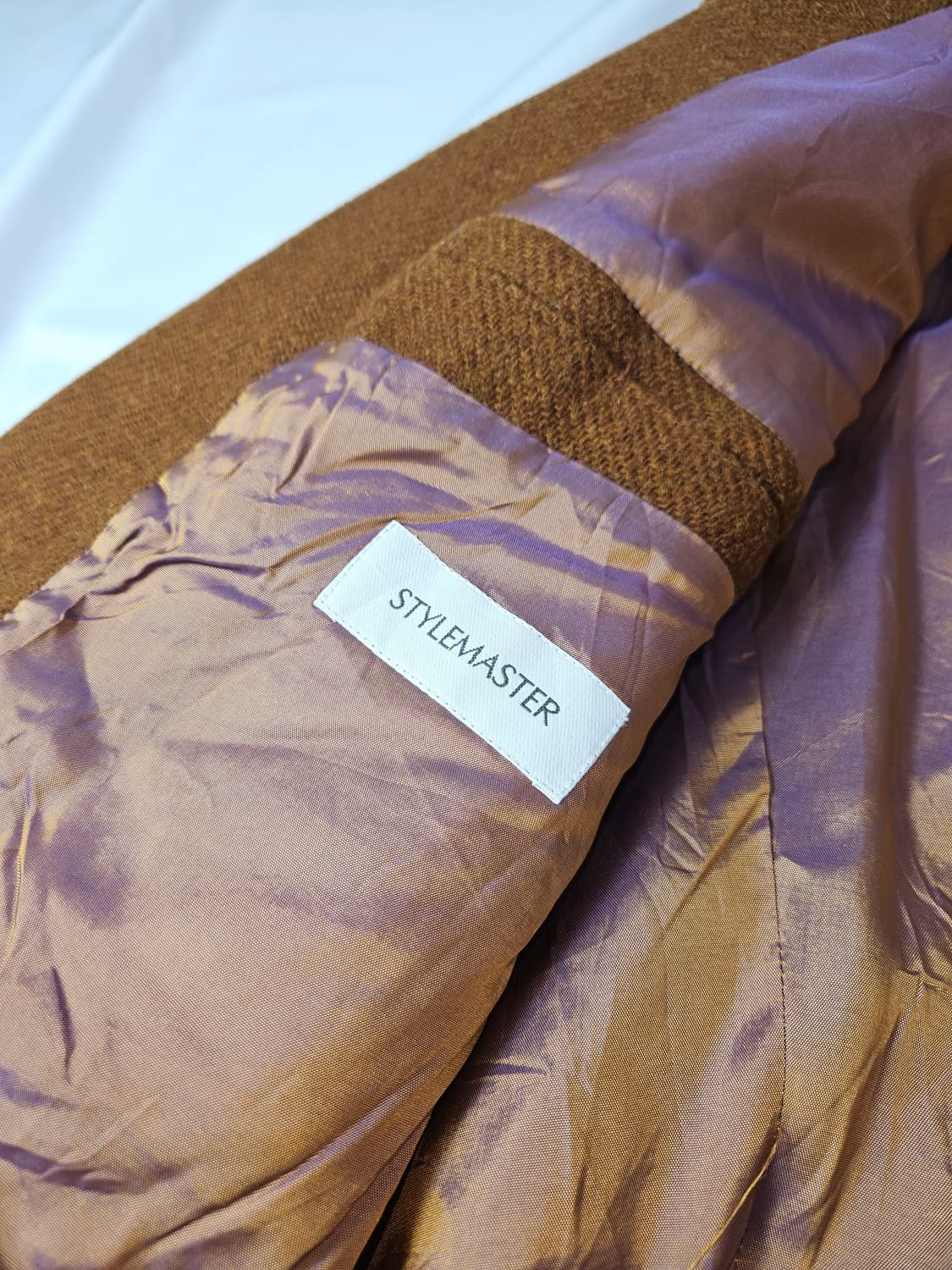 해리스트위드 빈티지 울 브라운 블레이저 자켓 52 상품이미지4