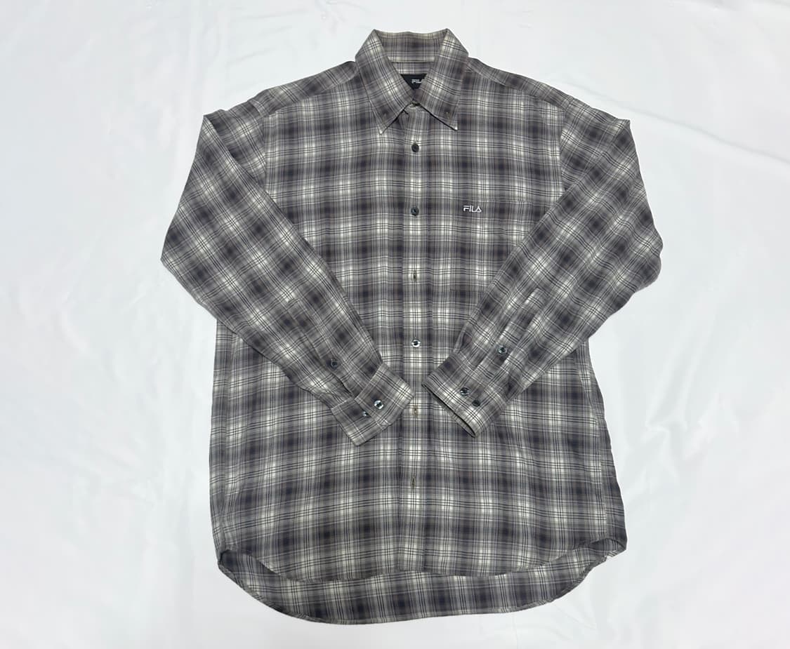 휠라 빈티지 체크 셔츠 상품이미지1