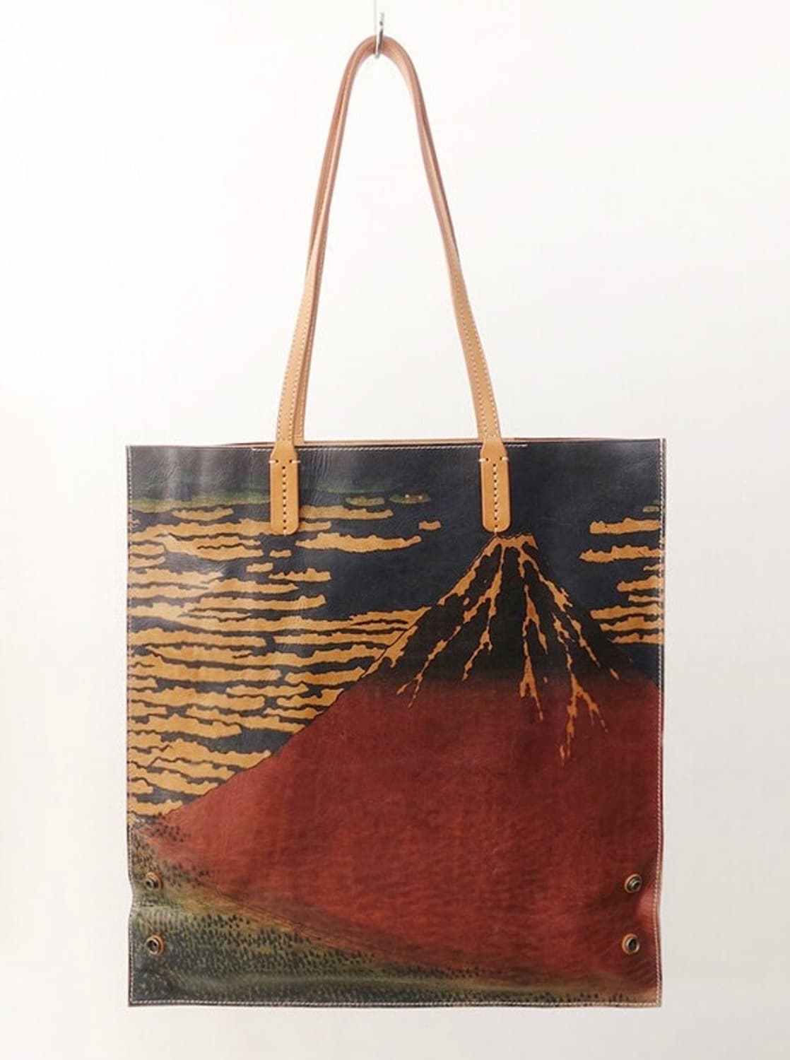 호쿠사이 <붉은후지> 아트 프린트 토트 상품이미지1