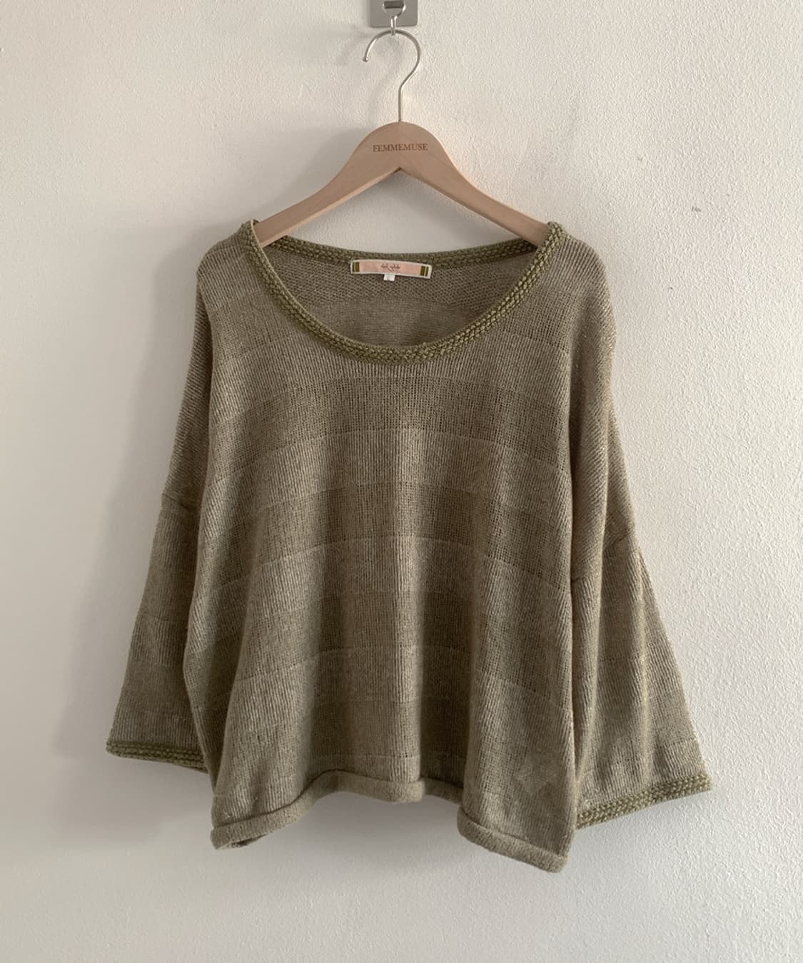 (Vintage)Bohemian Stripe Loose Knit 상품이미지1