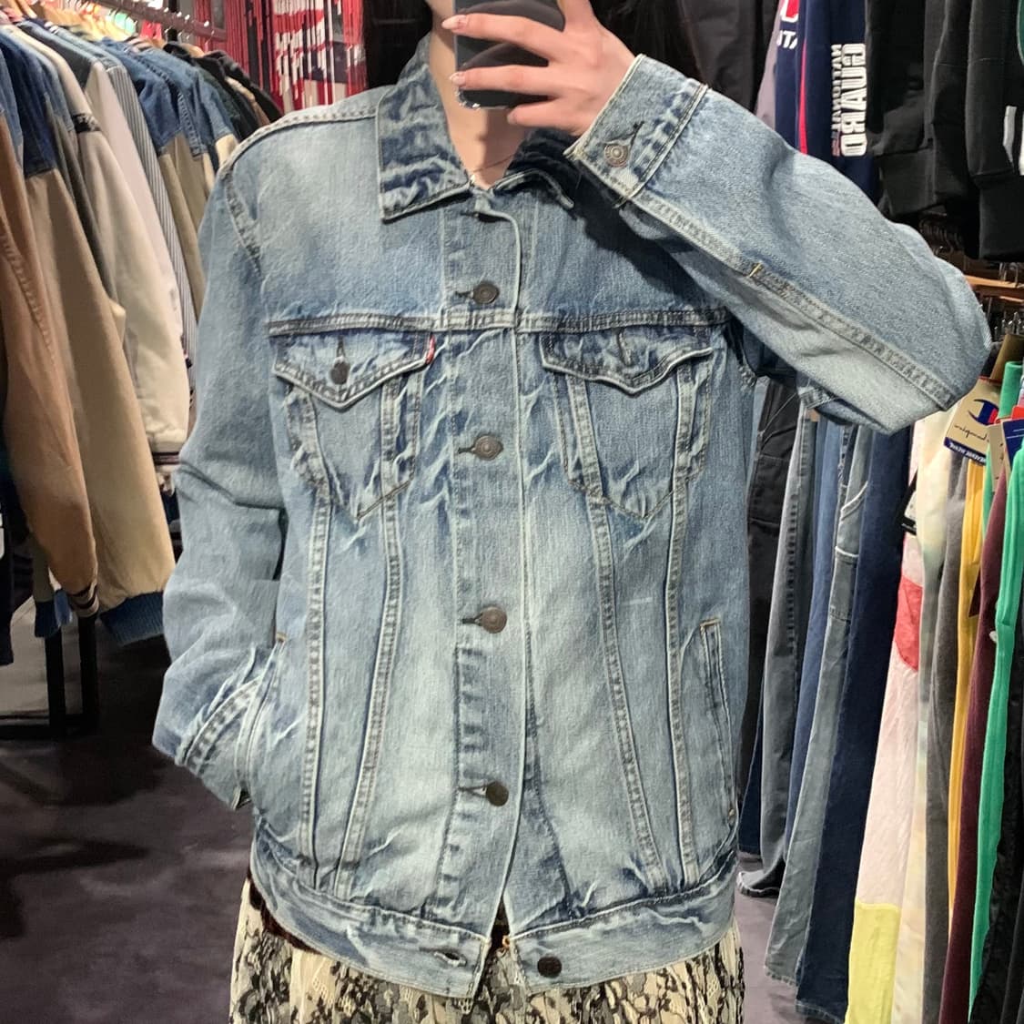 [IM] 리바이스 워싱 데님 자켓 연청 상품이미지5
