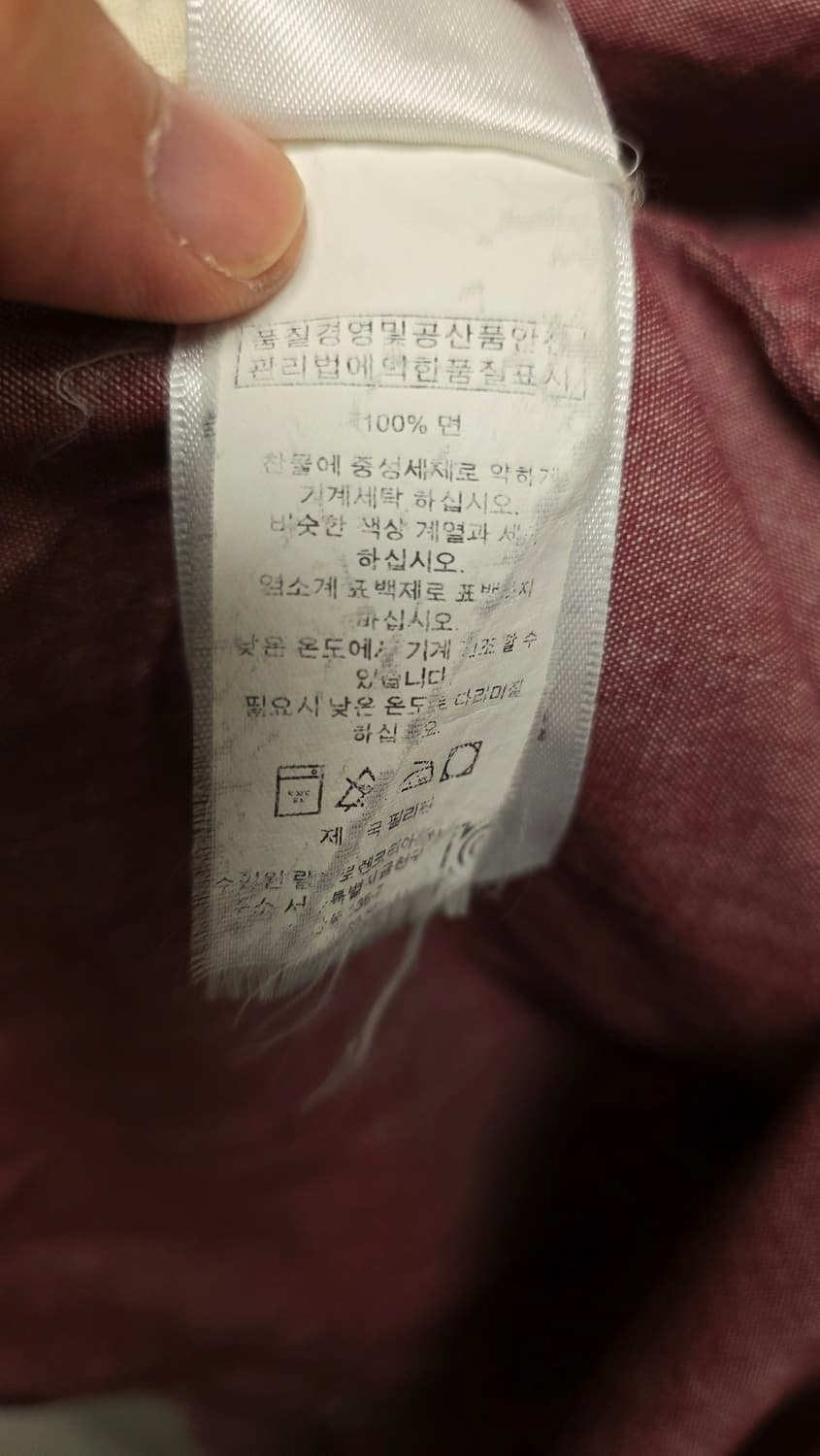 폴로 랄프로렌 레드 샴브레이 셔츠 상품이미지5