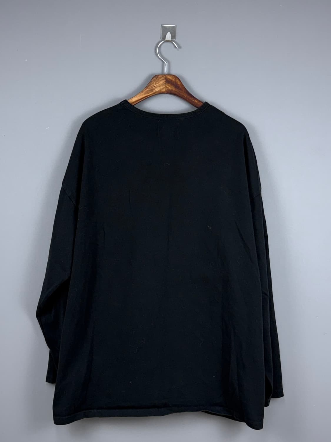 메종미네드 라운드 긴팔 티셔츠 블랙 E30 상품이미지3