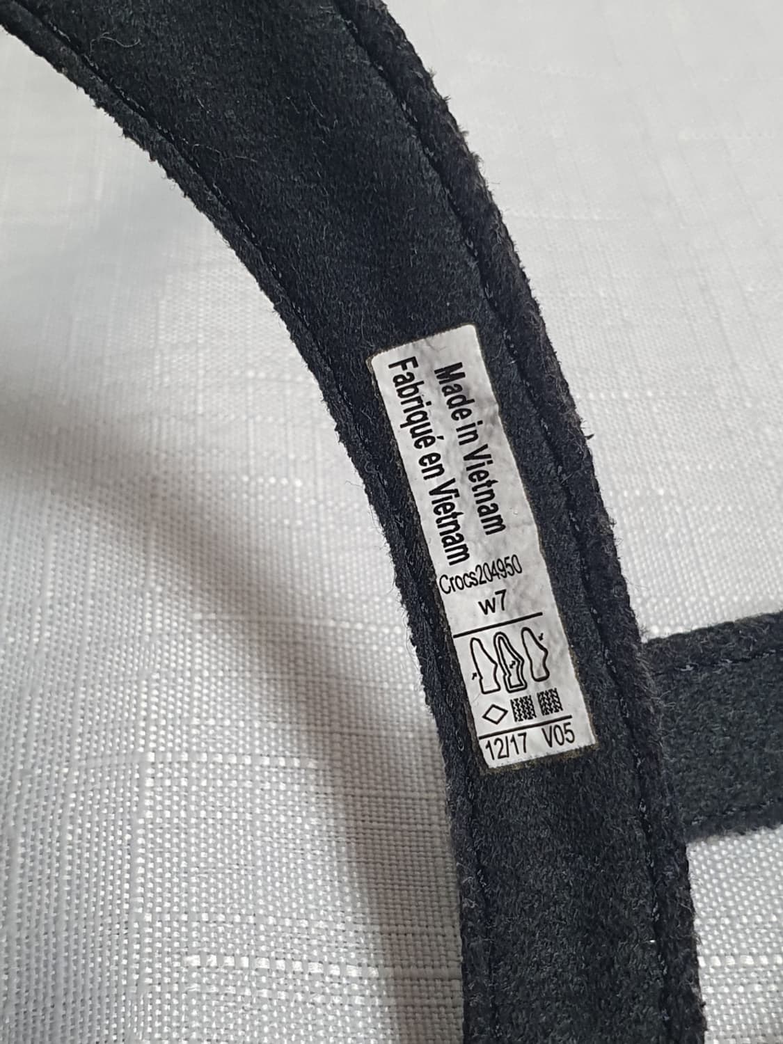 240mm 크록스 레이2 크로스 스트랩 앵클 웨지 블랙 W7 상품이미지9