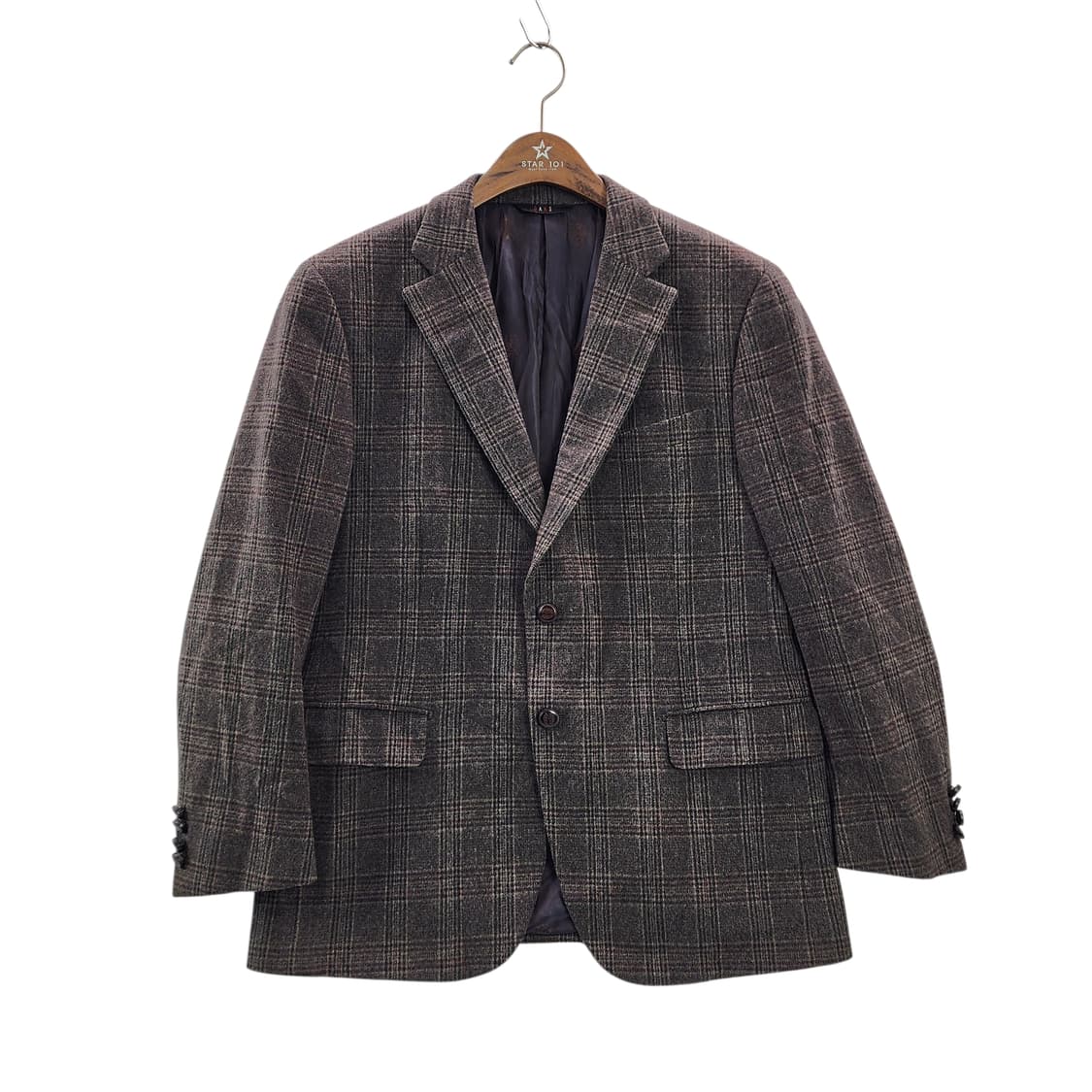 [106] DAKS 닥스 캐시미어 혼방 모직 체크 자켓 상품이미지1