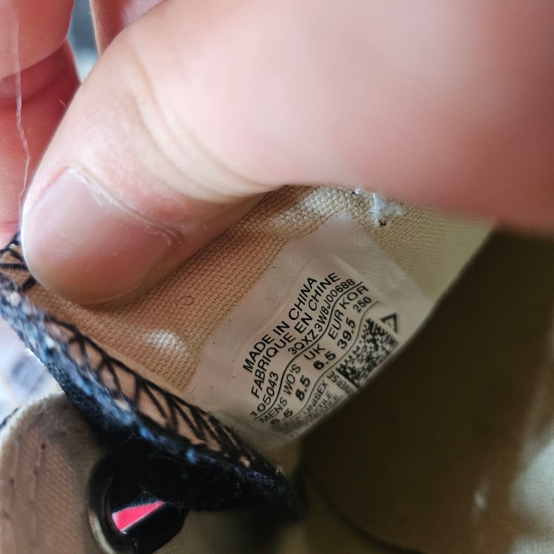 (새상품)컨버스(Converse) 척 벨크로 스니커즈 250size 상품이미지6