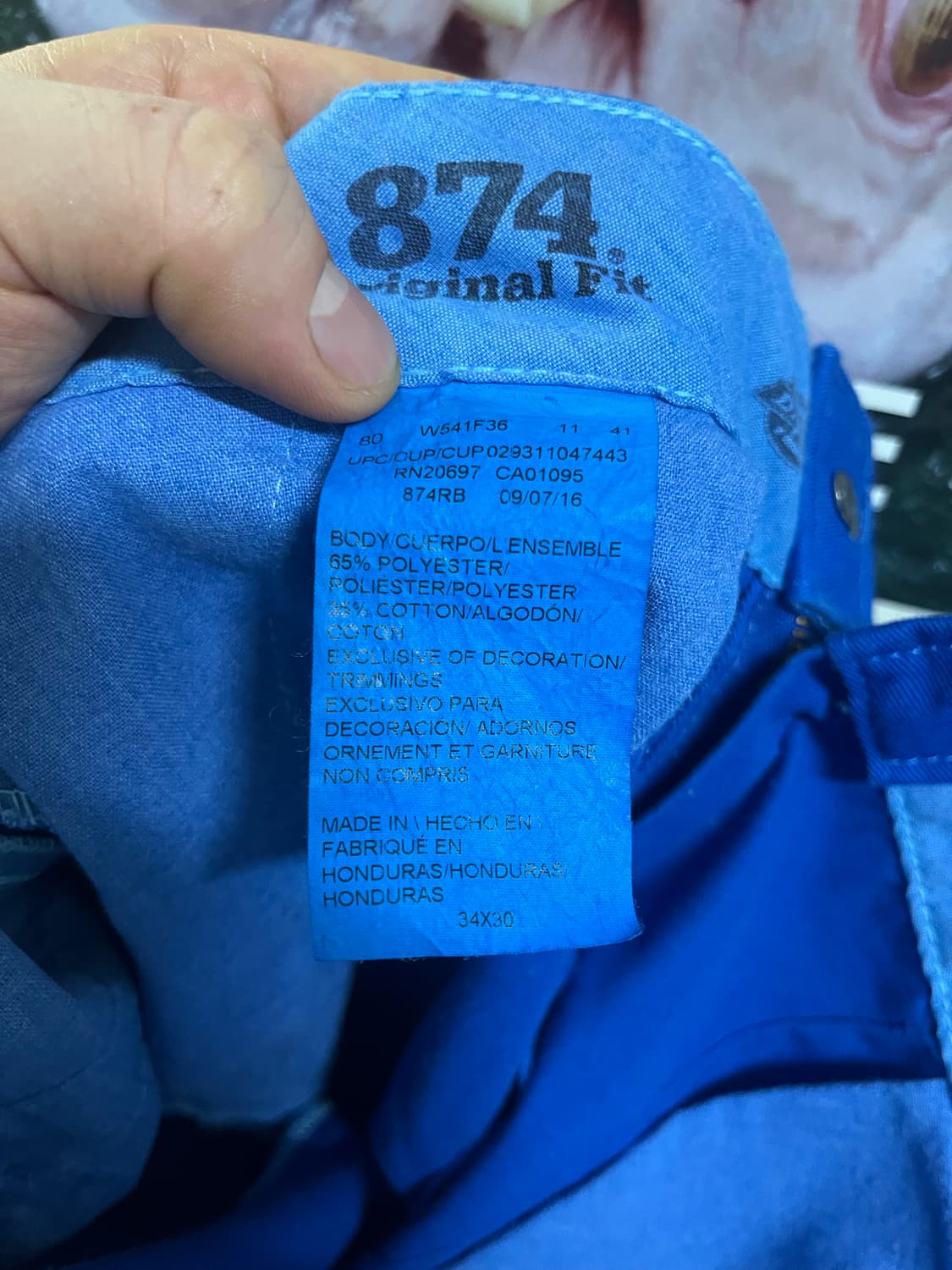 디마코랩x디키즈874 로얄블루 34x30 상품이미지4