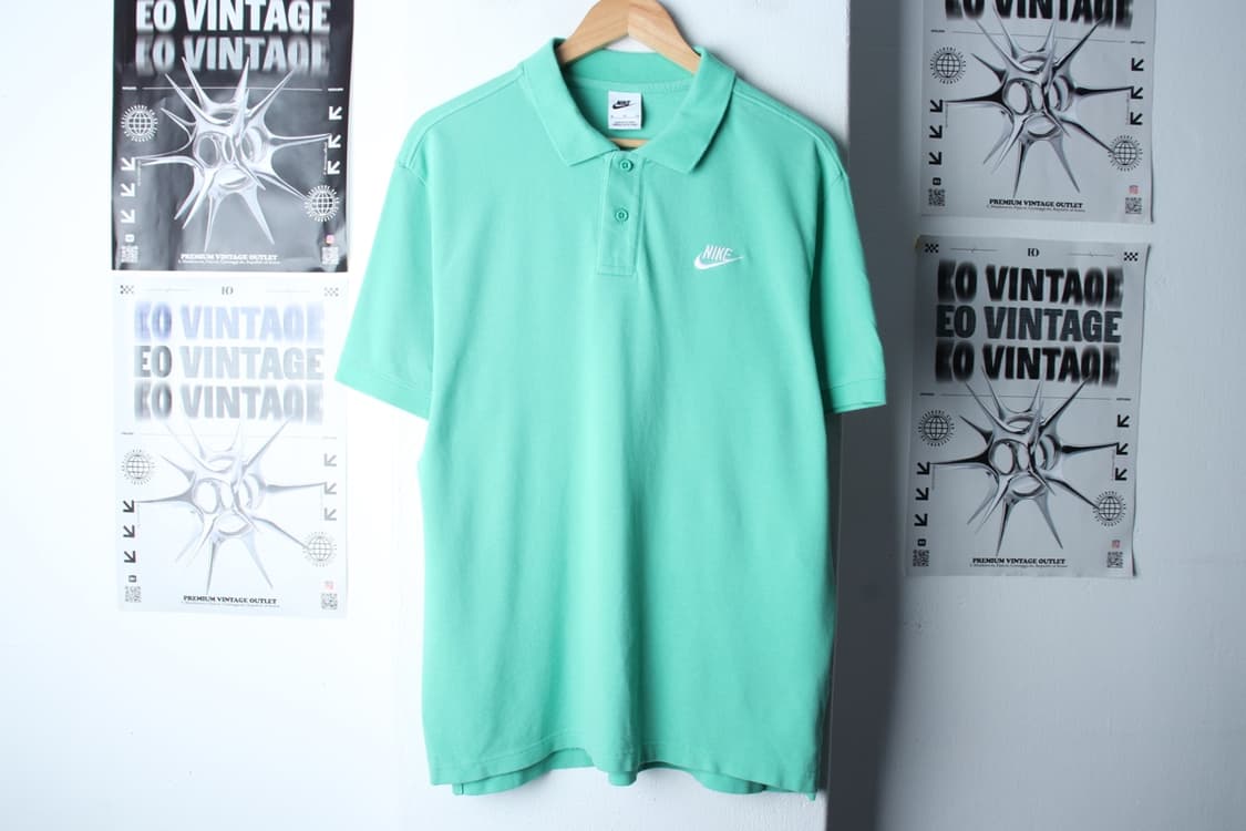 (XL-2XL) 나이키 반팔 카라 티셔츠 스몰로고 연그린-H31371 상품이미지2