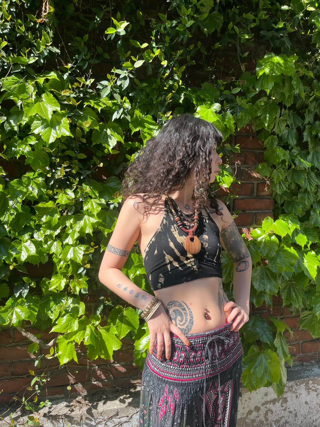 히피 타이다이 트임 홀터넥 상품이미지2