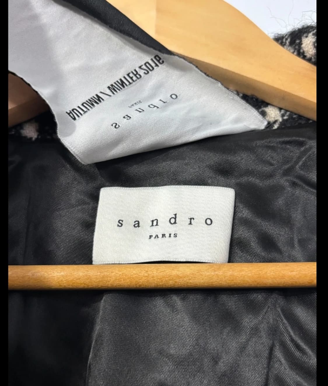 산드로 Sandro 모리세이 체크 코트 105 상품이미지7