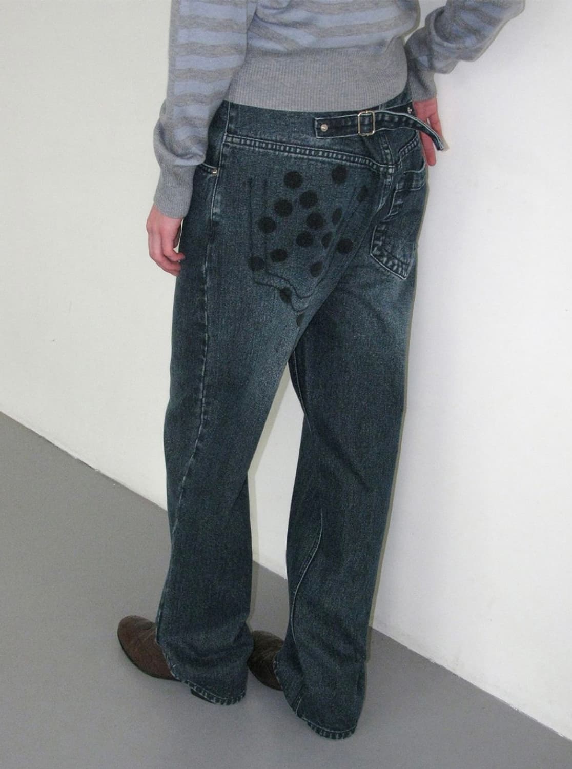 파르티멘토 우먼 cut off waist dot pants 상품이미지1