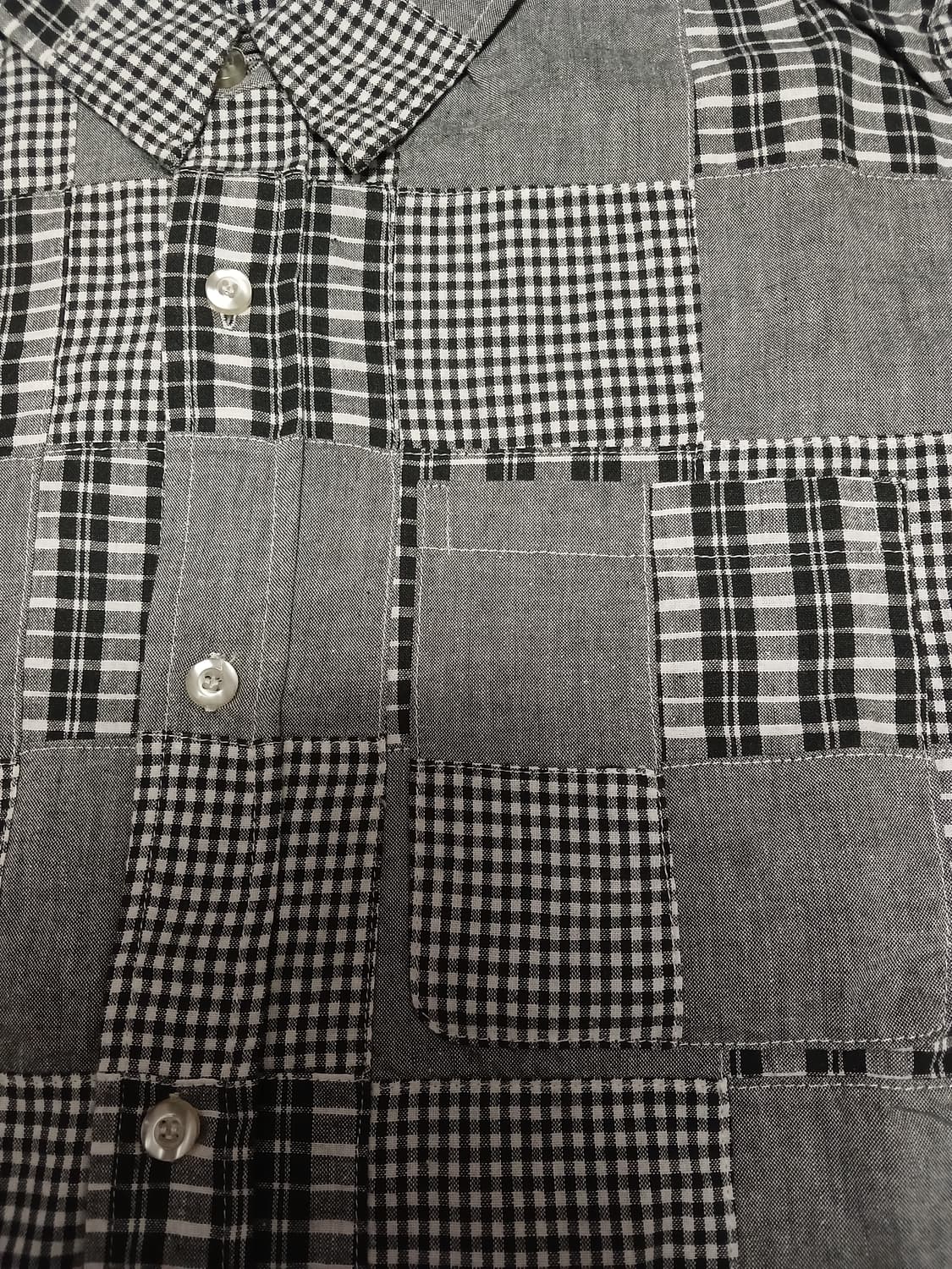 Person's jeans 패치워크 코튼 반팔셔츠 상품이미지2