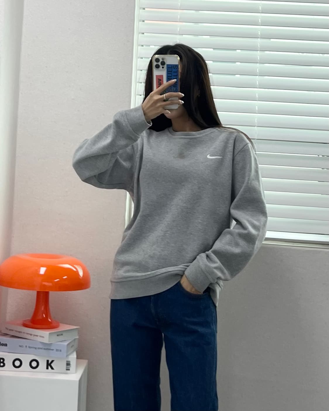 (M)나이키 기모 맨투맨-M1422 상품이미지1