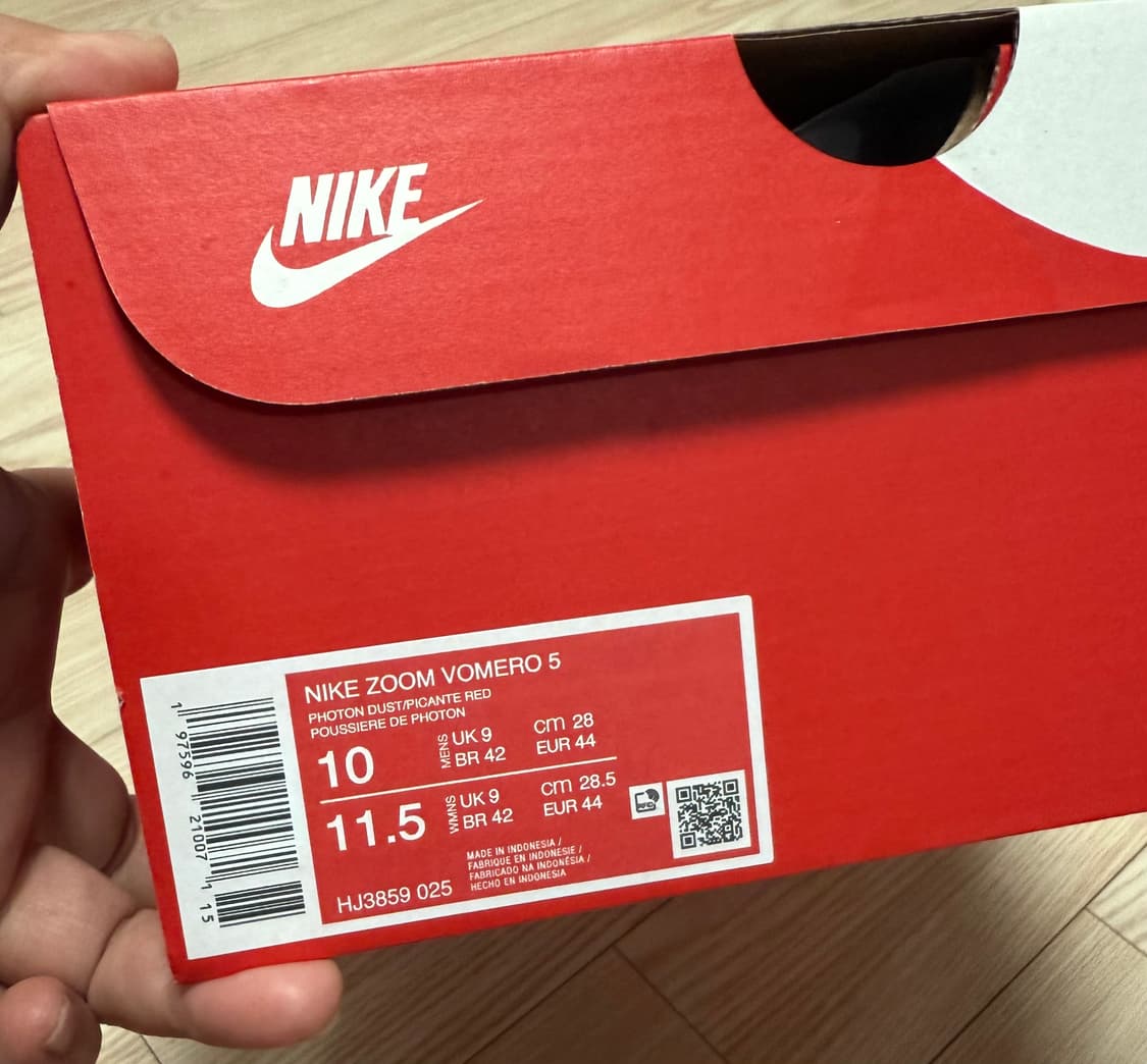 나이키 줌 보메로5 포톤 더스트 피칸테 레드 280사이즈 상품이미지10