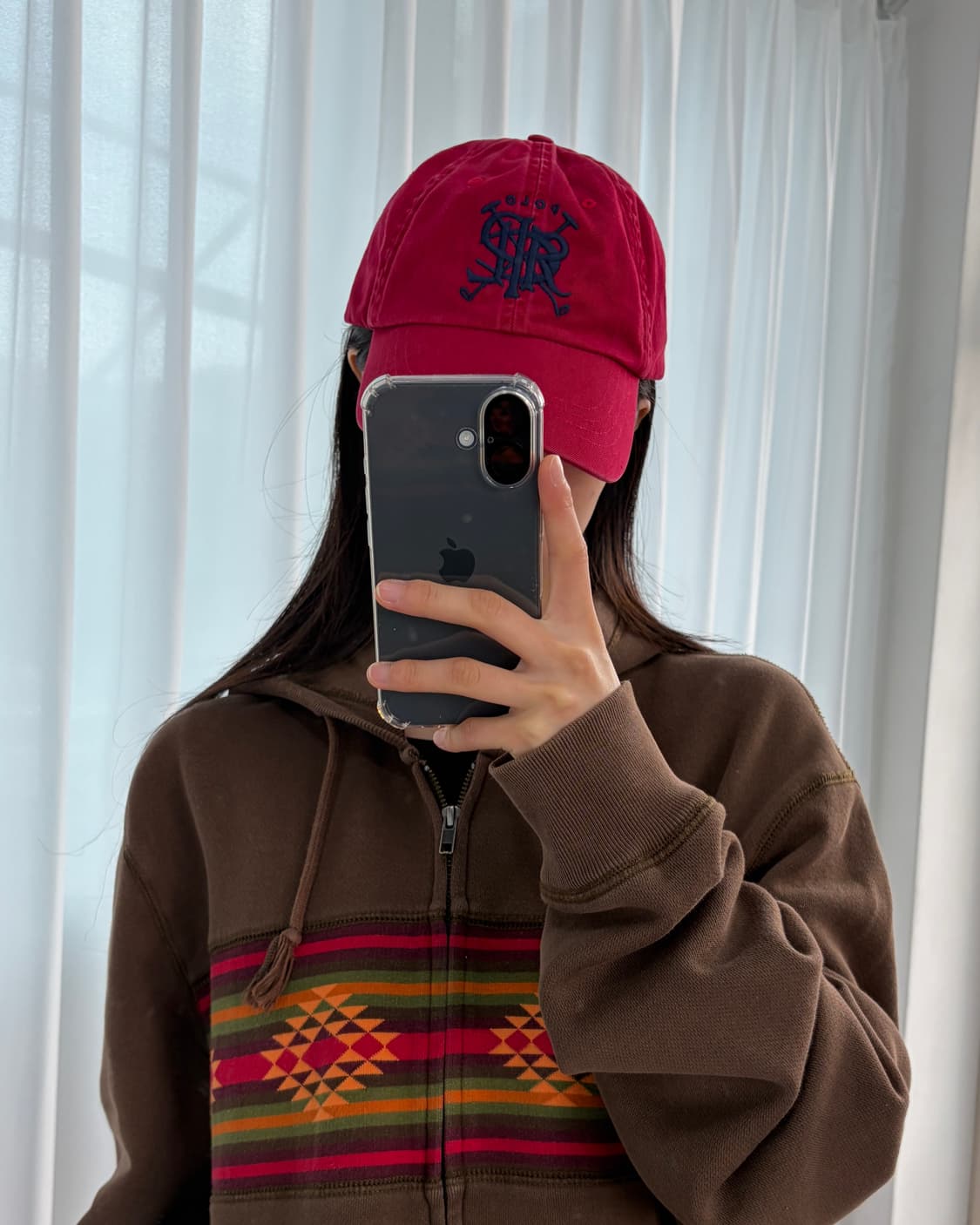 폴로 랄프로렌 클래식 버건디 치노 볼캡 상품이미지2