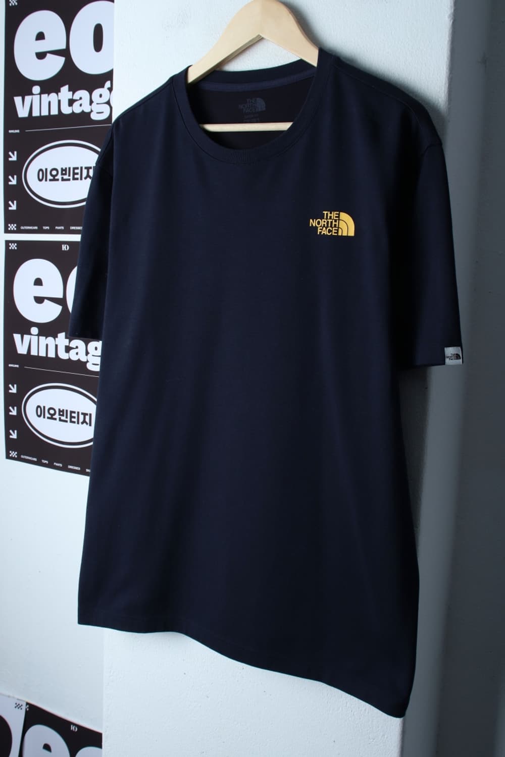 (XL-2XL) 노스페이스 반팔 티셔츠 백프린팅 네이비-H32592 상품이미지1