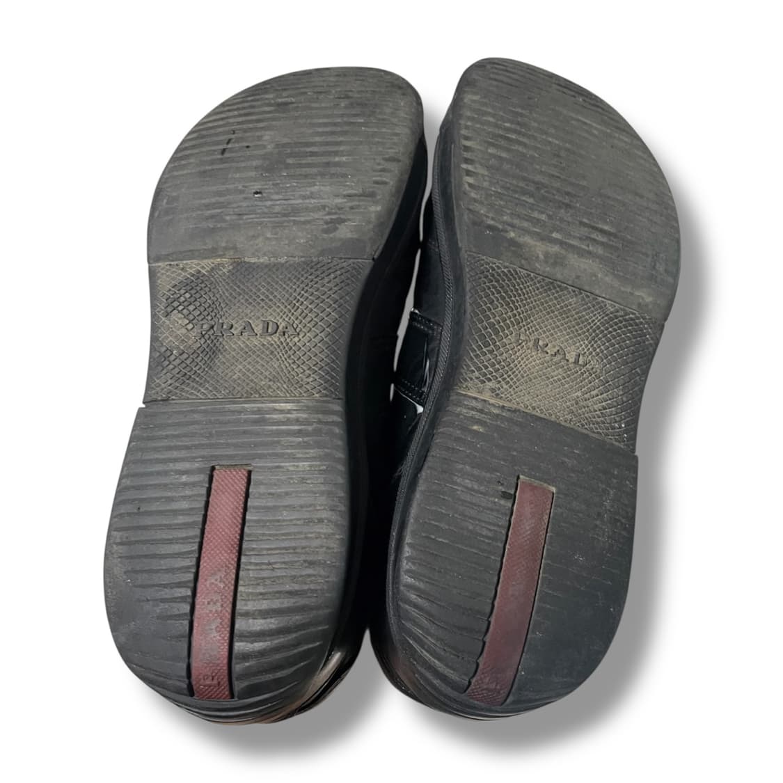 270) 프라다 스포츠 레더 사이드로고 스니커즈 신발 상품이미지4