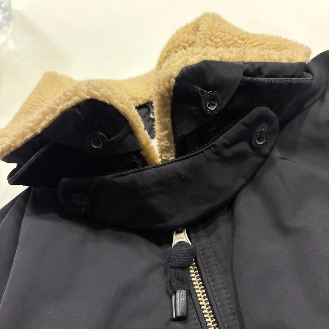 [S] 코닥 블랙 뽀글이 카라 패딩 점퍼 B874 상품이미지6