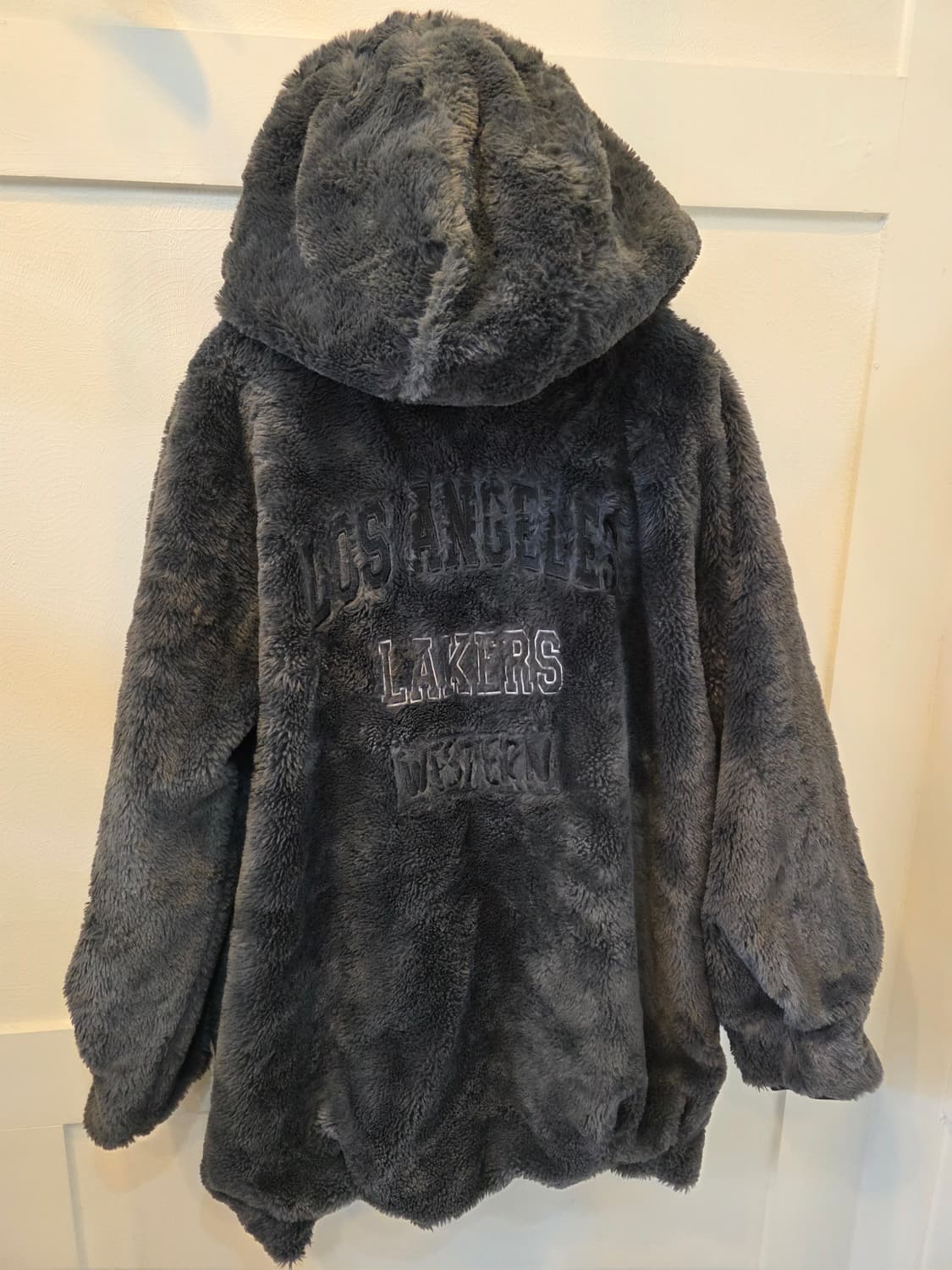 NBA 레이커스 털 후리스 후드집업 S사이즈 상품이미지5