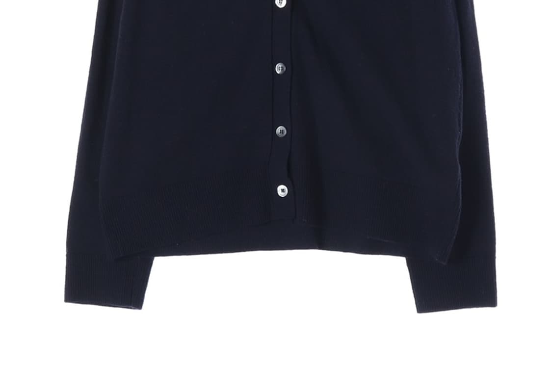 스튜디오톰보이 캐시미어 혼방 로고 브이넥 가디건 F 상품이미지4