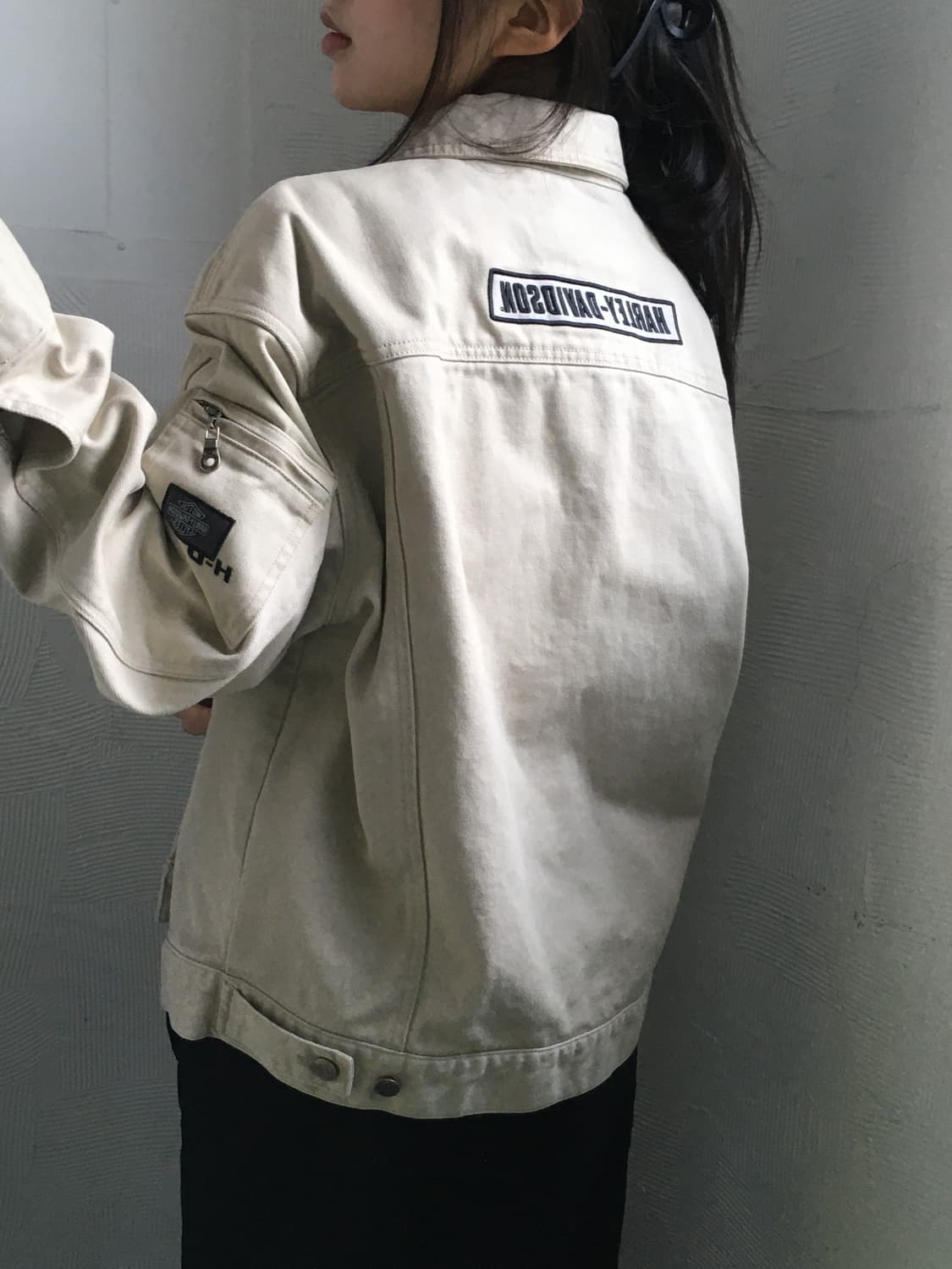 Harley Davidson 할리데이비슨 베이지 트러커 자켓 상품이미지3