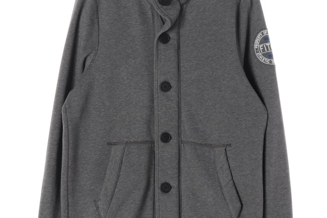 아베크롬비 헤비 코튼 숄카라 버튼 가디건 L 상품이미지5