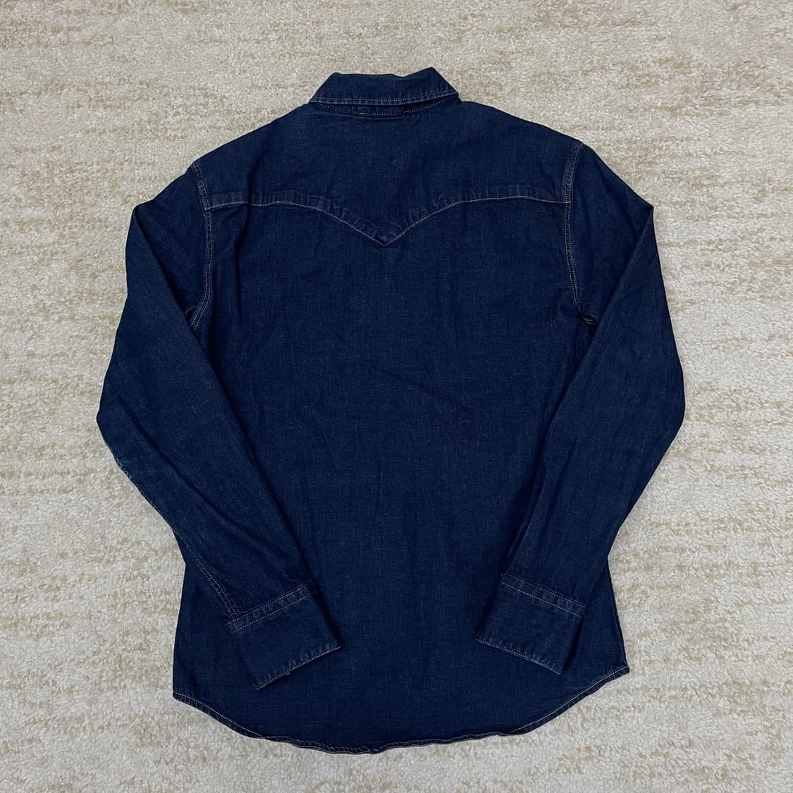 [M] 리바이스 웨스턴 데님 셔츠 진청컬러 levis 바스토우 셔츠 상품이미지4