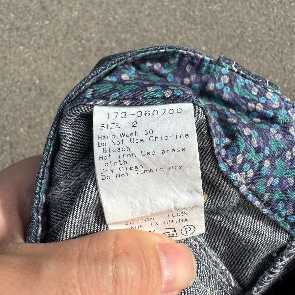 VTG JPN 데님 스커트 반바지 상품이미지10