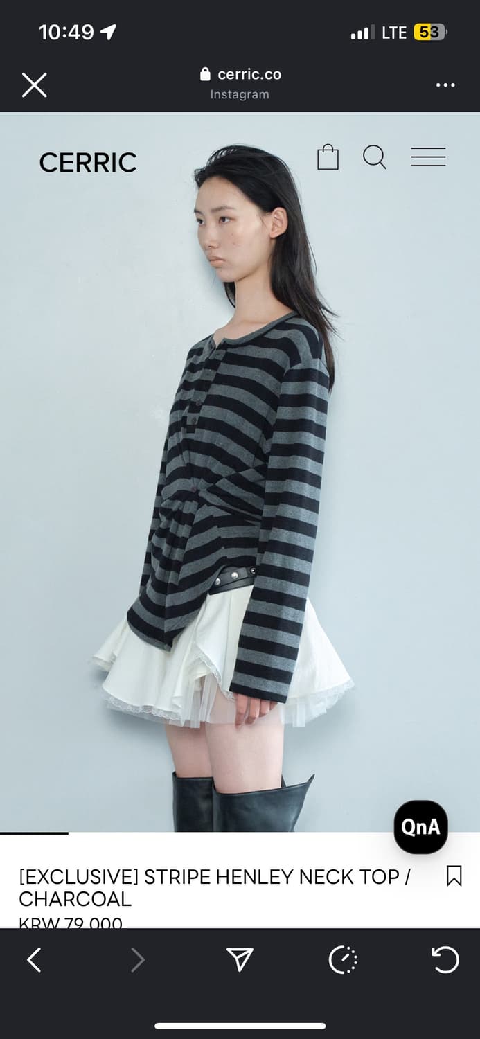 세릭cerric stripe henley top(exclusive) 상품이미지6