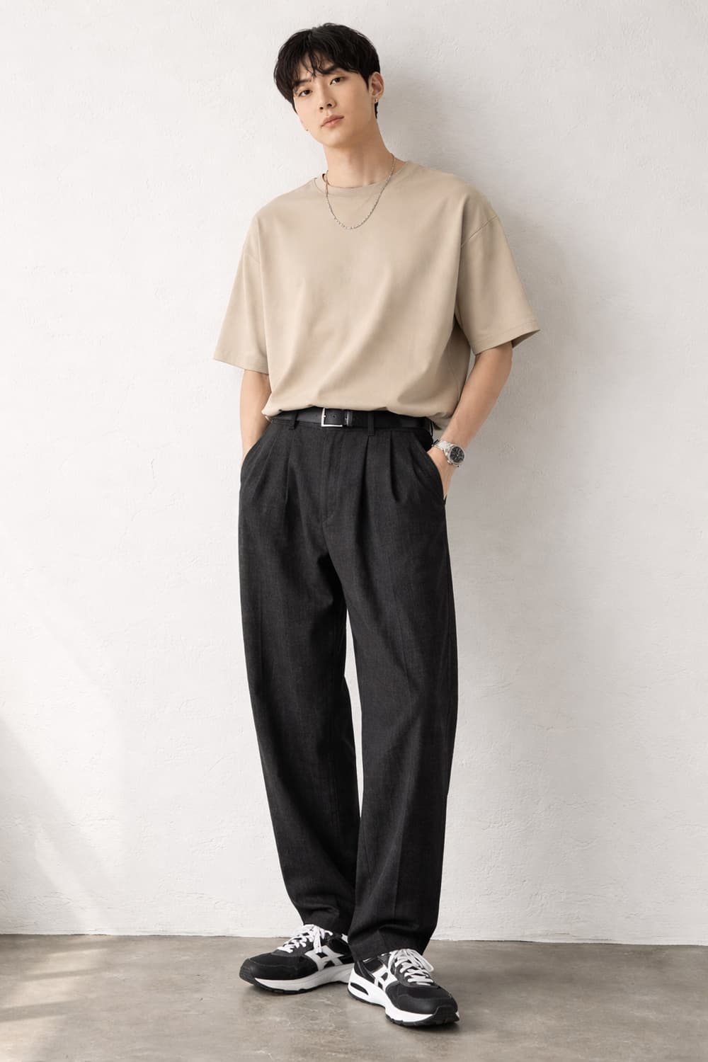 제로(XEROBNR) 원턱 와이드 생지 데님 상품이미지1