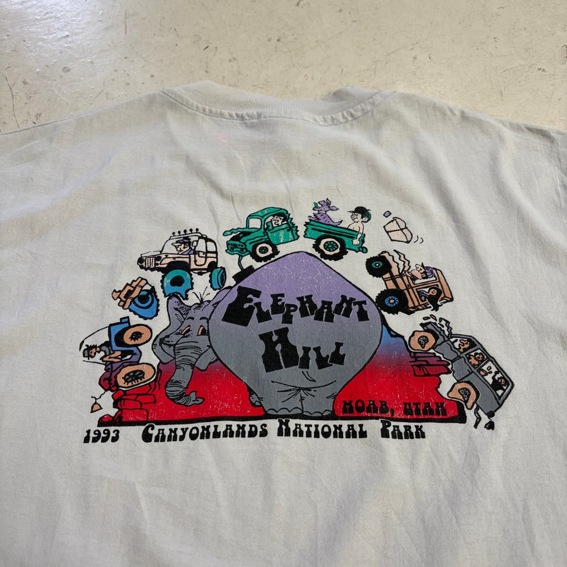 90s USA Elephant Hill 빈티지 반팔티 L 상품이미지9
