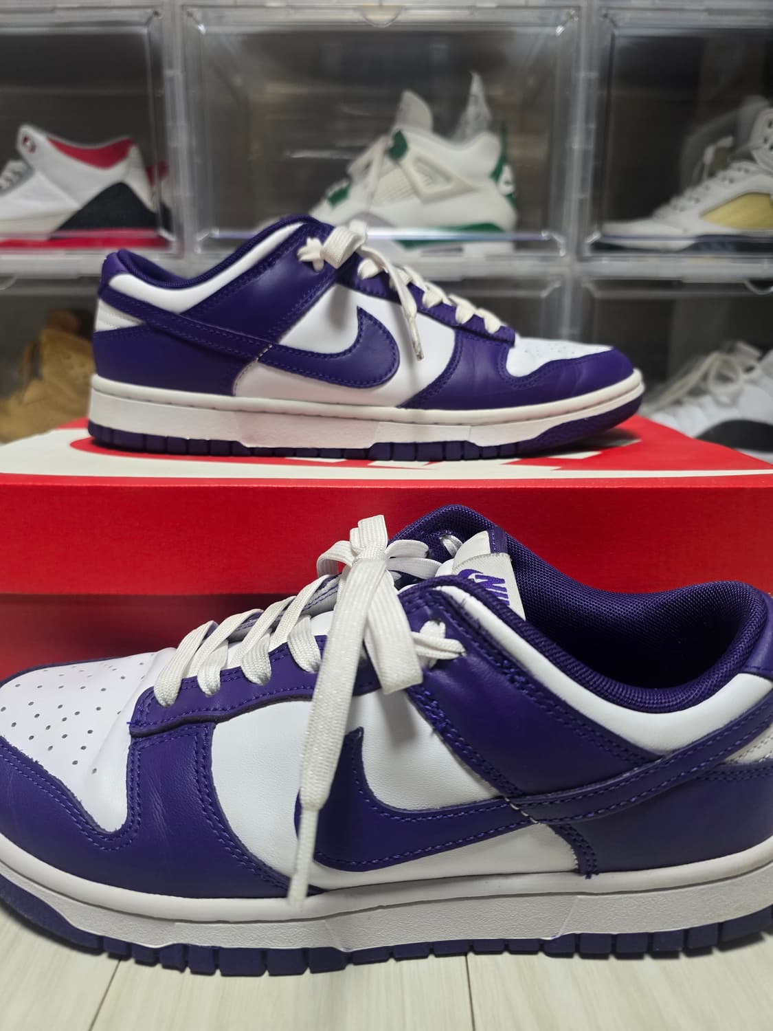 나이키 덩크 로우 코트 퍼플  상품이미지4