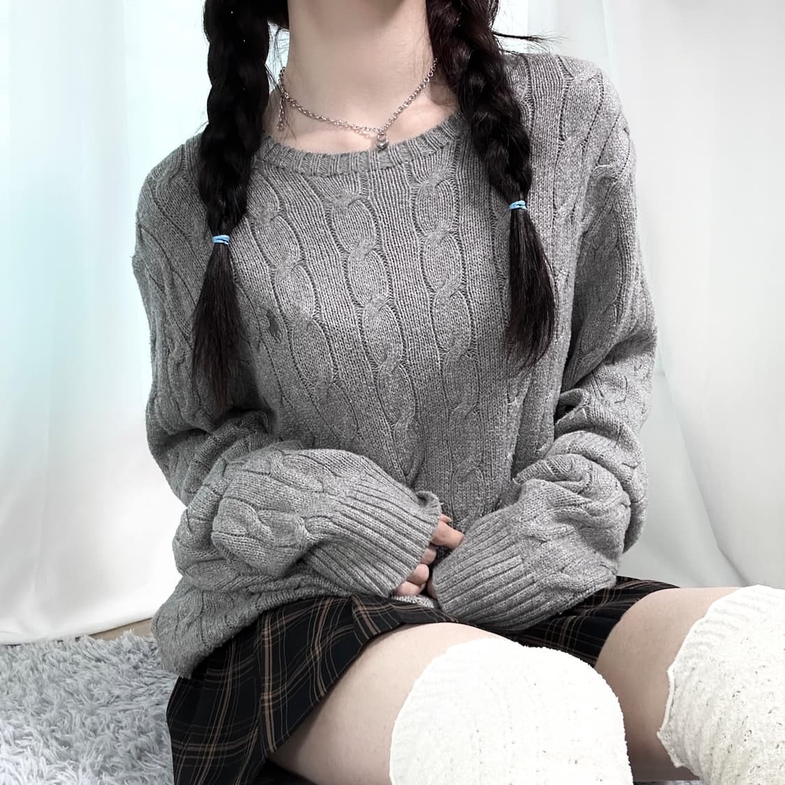 폴로 그레이포니 케이블 니트 상품이미지3