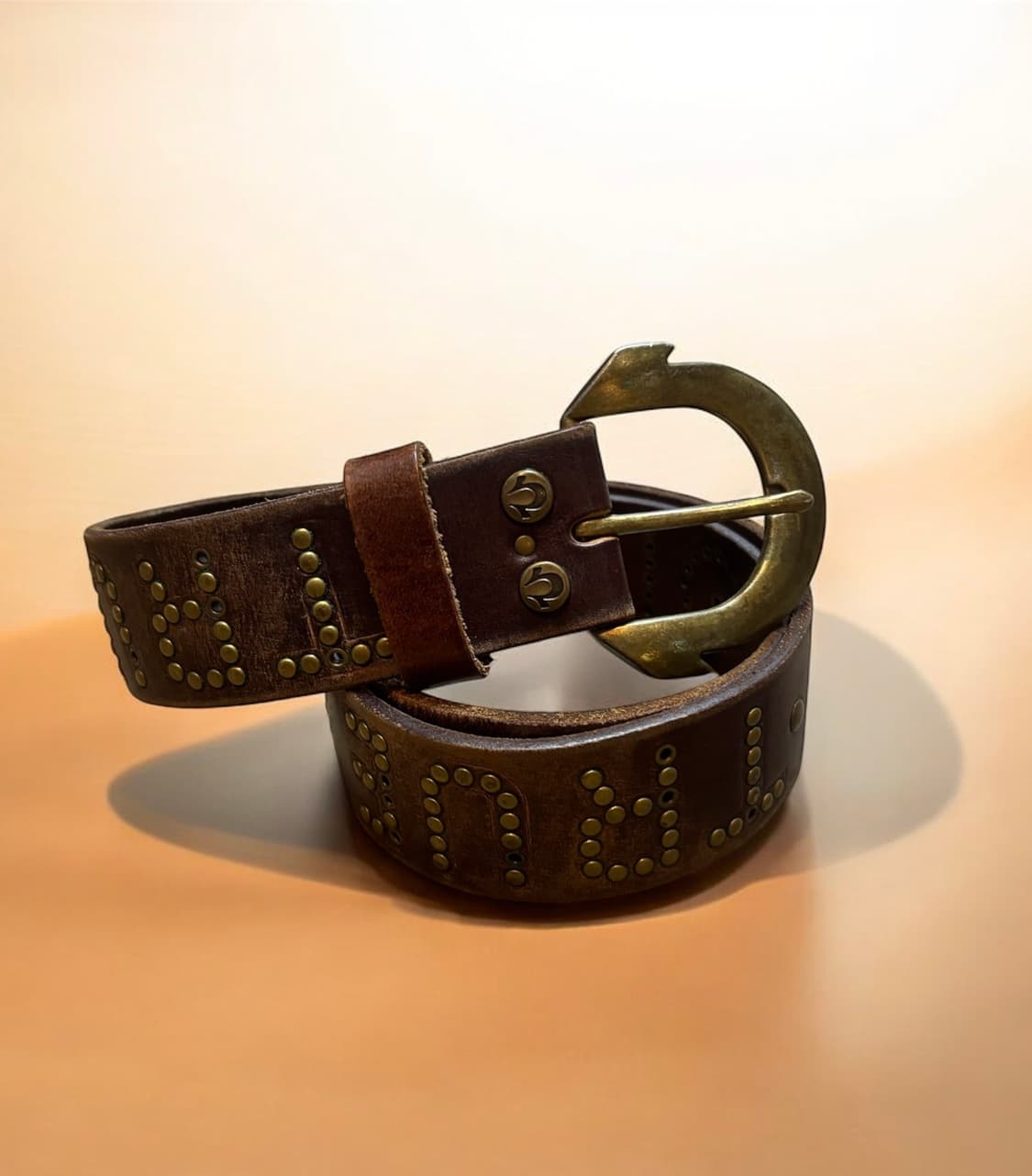 트루릴리전 빈티지 통가죽 벨트 상품이미지1