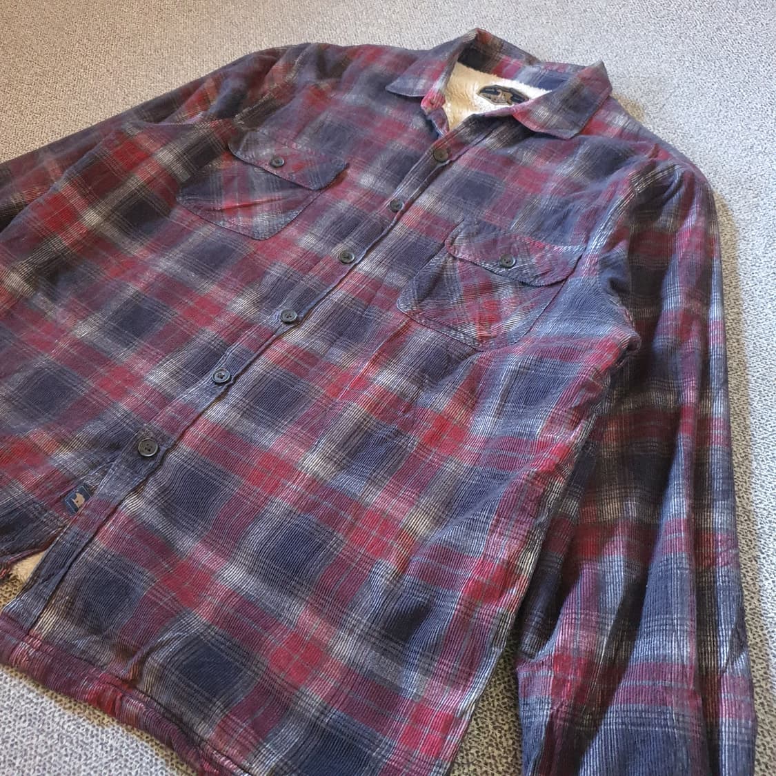 미국 수입 쉐르파안감 플란넬 체크 셔츠 no.2 상품이미지2