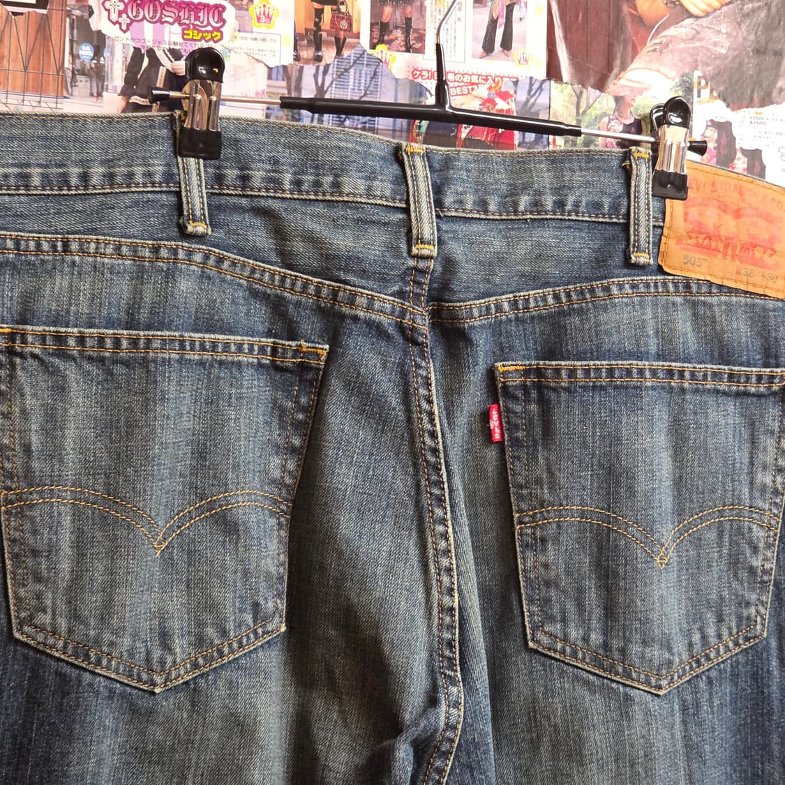 리바이스 505 워싱 데님 팬츠 상품이미지3
